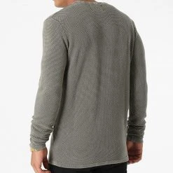 Remise ✔️ Sweat Crewneck Dot Knit DP120001 Vert Kaki de Classic Series 😉 -Classic Series Soldes classic series 273396 DP120001 ARMY 20210712T151011 04