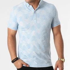 Coupon 🤩 Polo Manches Courtes 21Y-1094 Bleu Ciel Chiné de Classic Series 🤩 -Classic Series Soldes classic series 274449 21Y 1094 INDIGO 20210722T123820 03