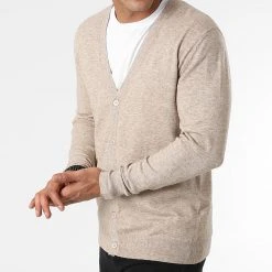 Budget 😍 Gilet Col V Claude 6744 Beige Chiné de Classic Series 🔥 -Classic Series Soldes classic series 274668 6744 BEIGE 20210722T123544 03