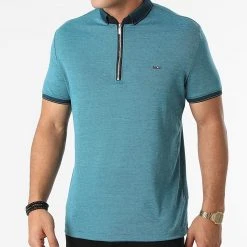 Coupon 🧨 Polo Manches Courtes 21Y-1118 Bleu Noir Chiné de Classic Series ✔️