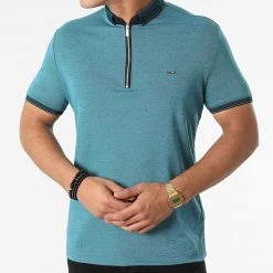 Coupon 🧨 Polo Manches Courtes 21Y-1118 Bleu Noir Chiné de Classic Series ✔️ -Classic Series Soldes classic series 275012 21Y 1118 PETROL 20210720T164026 03