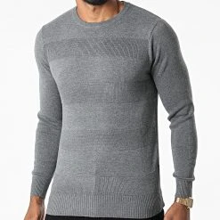 Vente flash 💯 Pull G1809 Gris Chiné de Classic Series ⭐