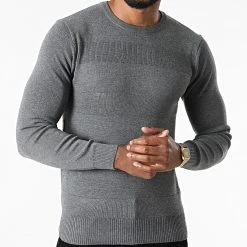 Vente flash 💯 Pull G1809 Gris Chiné de Classic Series ⭐ -Classic Series Soldes classic series 277853 G1809 GREY 20210810T151005 03