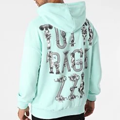 Nouveau ✔️ Sweat Capuche 55-22 Vert Clair de Classic Series 🥰