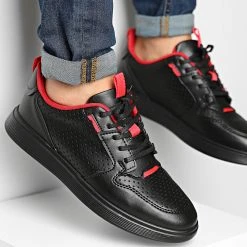 Bon marché 💯 Baskets 948 Noir Rouge de Classic Series 🥰