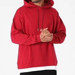 Bon marché 🤩 Tee 👏 Shirt Manches Longues A Capuche G21-182 Bordeaux de Classic Series ✔️ -Classic Series Soldes classic series 281845 G21 182 WINE 20210901T163335 03