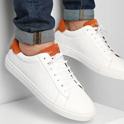 Top 10 🤩 Baskets Vincent White Orange de Classic Series 🔔