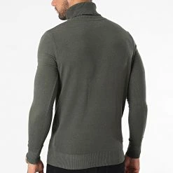 Nouveau ❤️ Pull Col Roulé 663 Vert Kaki de Classic Series 😀 -Classic Series Soldes classic series 282823 J663 18 20210908T161731 04