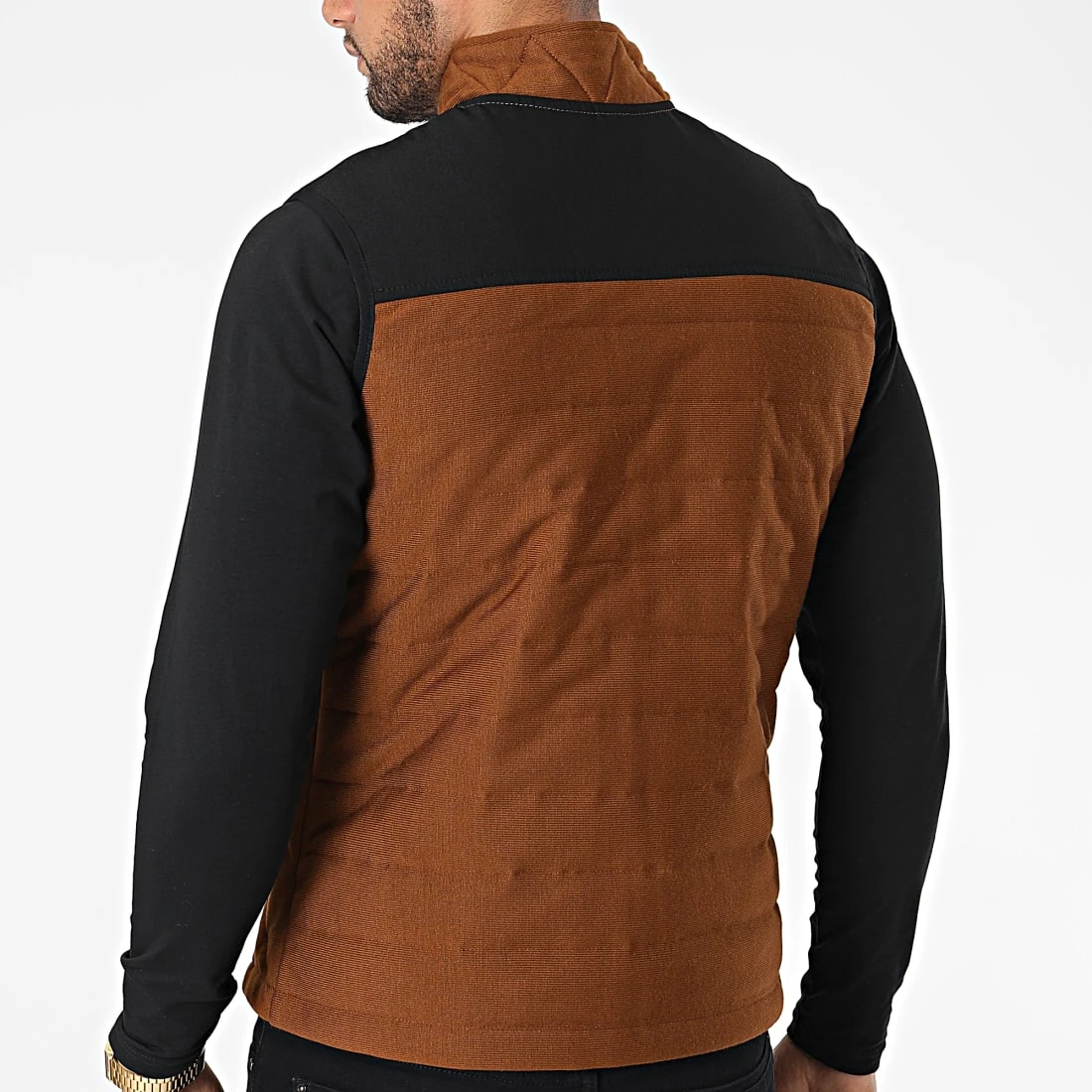 Vente flash ✔️ Veste Zippée Sans Manches 2000 Marron de Classic Series ⌛ 6 Vente flash ✔️ Veste Zippée Sans Manches 2000 Marron de Classic Series ⌛ – Image 4