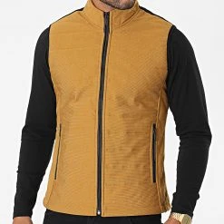 Promo ⌛ Veste Zippée Sans Manches 2000 Jaune Moutarde de Classic Series 👍 -Classic Series Soldes classic series 283065 20K 2000 HARDAL 20210908T163735 03