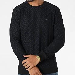 Vente flash ⌛ Sweat Crewneck 20k-2020 Bleu Marine Noir de Classic Series ❤️ -Classic Series Soldes classic series 283245 20k 2020 SAKS 20210908T162434 03