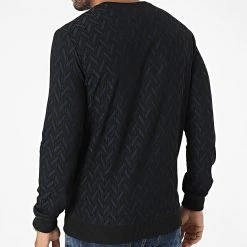 Vente flash ⌛ Sweat Crewneck 20k-2020 Bleu Marine Noir de Classic Series ❤️ -Classic Series Soldes classic series 283245 20k 2020 SAKS 20210908T162436 04