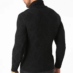 Meilleur prix ⌛ Pull Col Roulé 7011 Noir Chiné de Classic Series 🤩 -Classic Series Soldes classic series 285169 7011 ANTHRACITE BLACK 20210922T150523 04