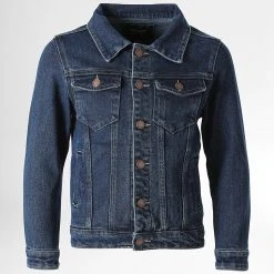 Coupon ⭐ Veste Jean Enfant YJ-76 Bleu Denim de Classic Series ✔️