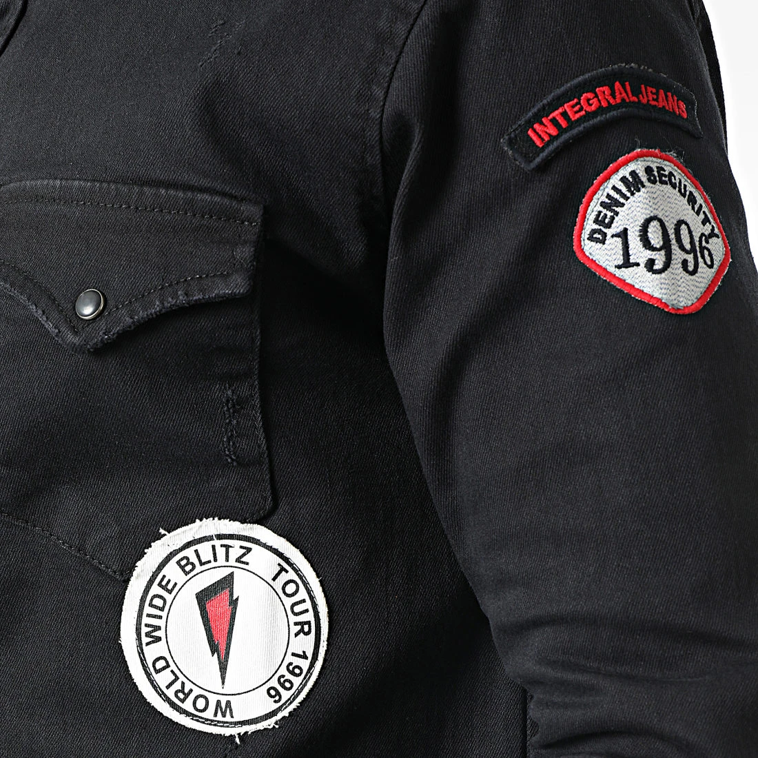 Tout neuf ⭐ Chemise Jean Manches Longues G-146 Noir de Classic Series 🎁 4 Tout neuf ⭐ Chemise Jean Manches Longues G-146 Noir de Classic Series 🎁 – Image 2