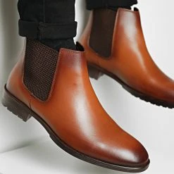 Le moins cher ⌛ Chelsea ❤️ Boots DR-81 Camel de Classic Series 😍