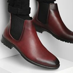 Sortie 🎉 Chelsea Boots DR-81 Bordeaux de Classic Series 👍