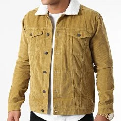 Tout neuf 🤩 Veste Velours Col Mouton Corduroy Teddy Kaki Clair de Classic Series 😉 -Classic Series Soldes classic series 287183 JIB DP AW20 046 014 20211006T103031 03