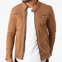 Sortie 🤩 Veste Biker 101 Camel de Classic Series 🛒 -Classic Series Soldes classic series 289877 101 CAMEL 20211027T161820 03