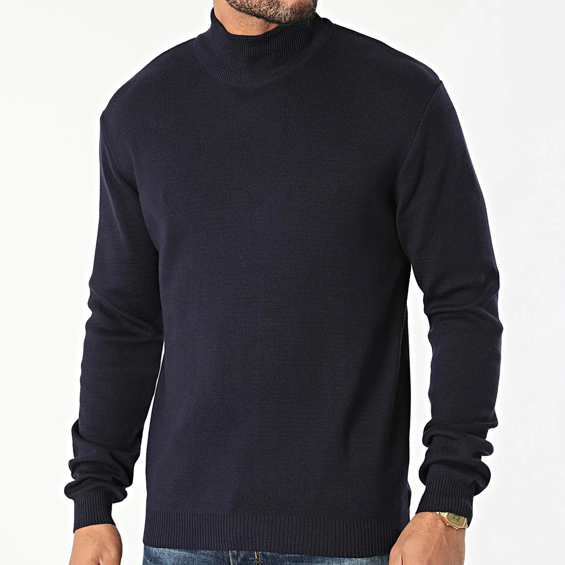 Remise 🎁 Pull Col Roulé 7095 Bleu Marine de Classic Series ⭐ 3 Remise 🎁 Pull Col Roulé 7095 Bleu Marine de Classic Series ⭐