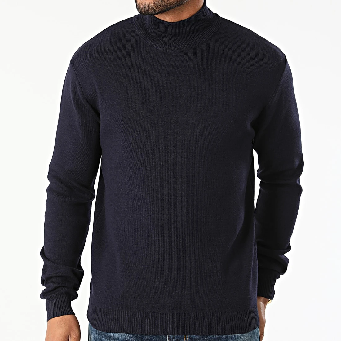 Remise 🎁 Pull Col Roulé 7095 Bleu Marine de Classic Series ⭐ 5 Remise 🎁 Pull Col Roulé 7095 Bleu Marine de Classic Series ⭐ – Image 3