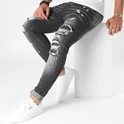 Acheter 🧨 Jean Skinny DHZ-3505-1 Gris Anthracite de Classic Series ✨ -Classic Series Soldes classic series 290055 DHZ 3505 1 20211029T160037 03