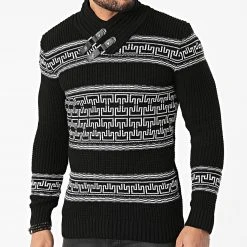 Meilleure affaire ⌛ Pull Col Amplified 2082 Noir de Classic Series 😍