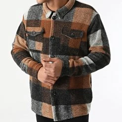 Promo ❤️ Surchemise A Carreaux H60054J4451010A1 Marron Gris Noir de Classic Series ⌛ -Classic Series Soldes classic series 291907 H60054J4451010A1 21300 20211118T112955 03