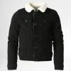 Promo 🎁 Veste Jean Col Mouton Enfant K-591 Noir de Classic Series ⭐
