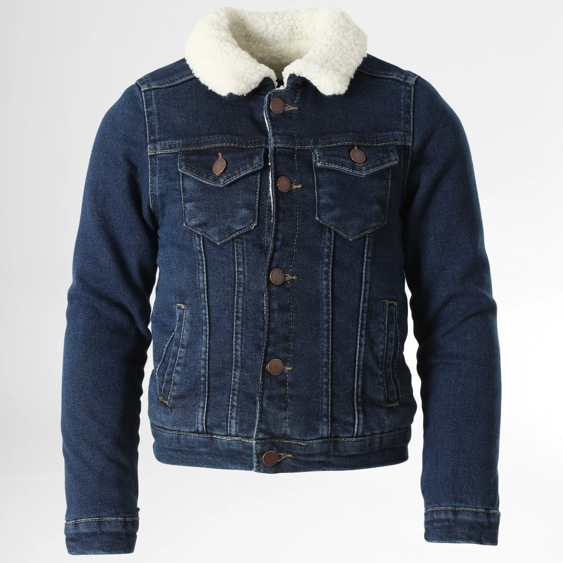 Offres 😉 Veste Jean Col Mouton Enfant K-341 Bleu Brut de Classic Series 🧨 3 Offres 😉 Veste Jean Col Mouton Enfant K-341 Bleu Brut de Classic Series 🧨