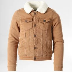 Meilleure affaire ⭐ Veste Jean Col Mouton Enfant K-432 Camel de Classic Series 👏