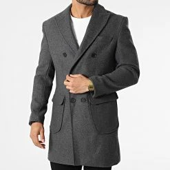 Bon marché 🎁 Manteau A2IY6108 Gris Anthracite Chiné de Classic Series ✨ -Classic Series Soldes classic series 292878 A2IY6108 ANTHRACITE 20211129T090609 03
