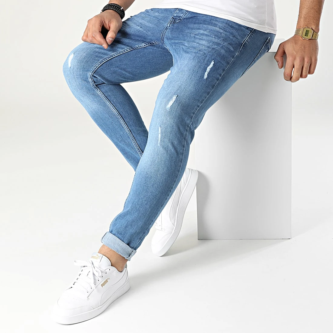Meilleur prix 👏 Jean Skinny DHZ-3513 Bleu Denim de Classic Series 🌟 5 Meilleur prix 👏 Jean Skinny DHZ-3513 Bleu Denim de Classic Series 🌟 – Image 3