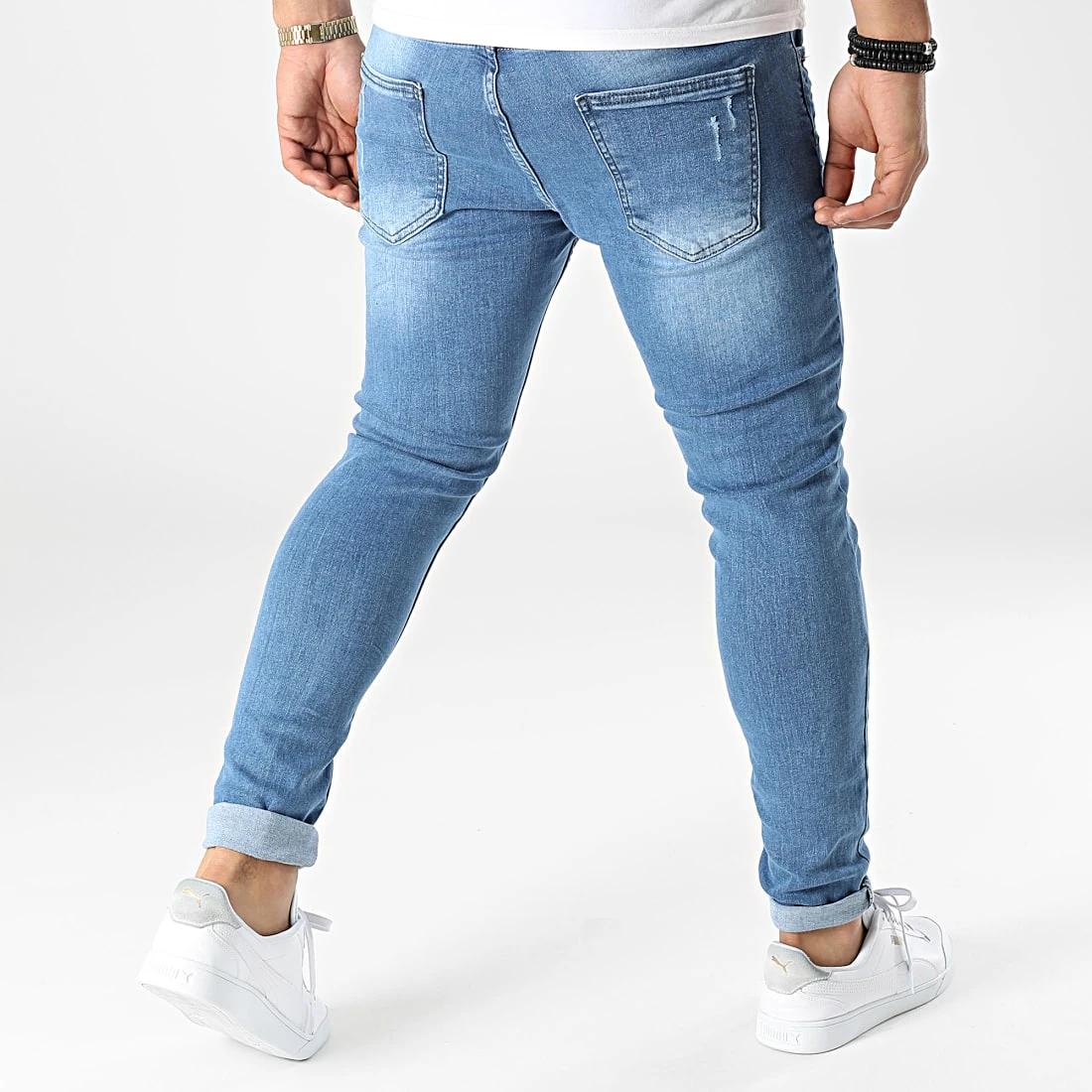 Meilleur prix 👏 Jean Skinny DHZ-3513 Bleu Denim de Classic Series 🌟 6 Meilleur prix 👏 Jean Skinny DHZ-3513 Bleu Denim de Classic Series 🌟 – Image 4