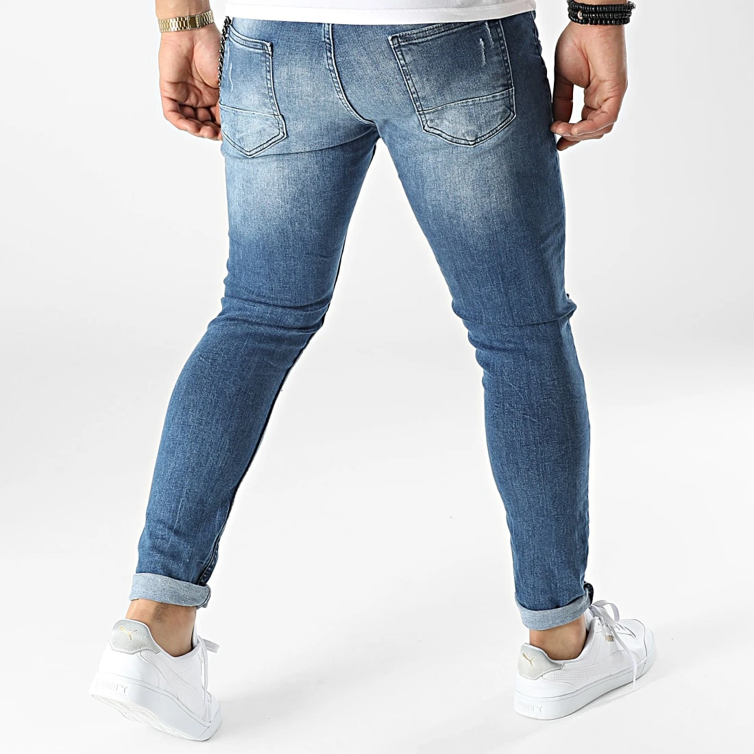 Meilleure vente ⌛ Jean Skinny DHZ-3656 Bleu Denim de Classic Series 🔔 6 Meilleure vente ⌛ Jean Skinny DHZ-3656 Bleu Denim de Classic Series 🔔 – Image 4