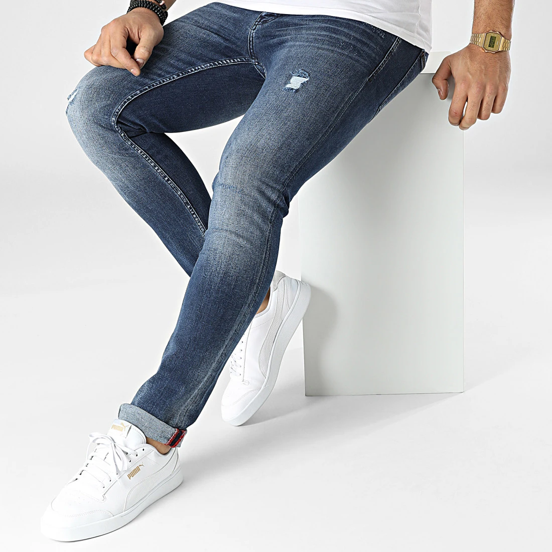 De gros ⭐ Jean Slim 7694 Bleu Denim de Classic Series ❤️ 5 De gros ⭐ Jean Slim 7694 Bleu Denim de Classic Series ❤️ – Image 3
