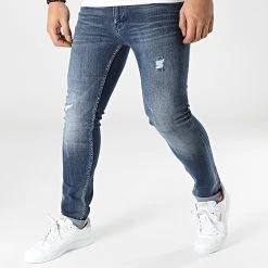 De gros ⭐ Jean Slim 7694 Bleu Denim de Classic Series ❤️