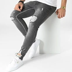 Meilleur prix 🤩 Jean Skinny 3660 Gris Anthracite de Classic Series 💯 -Classic Series Soldes classic series 295510 DHZ 3660 1 FUME 20211217T150932 03