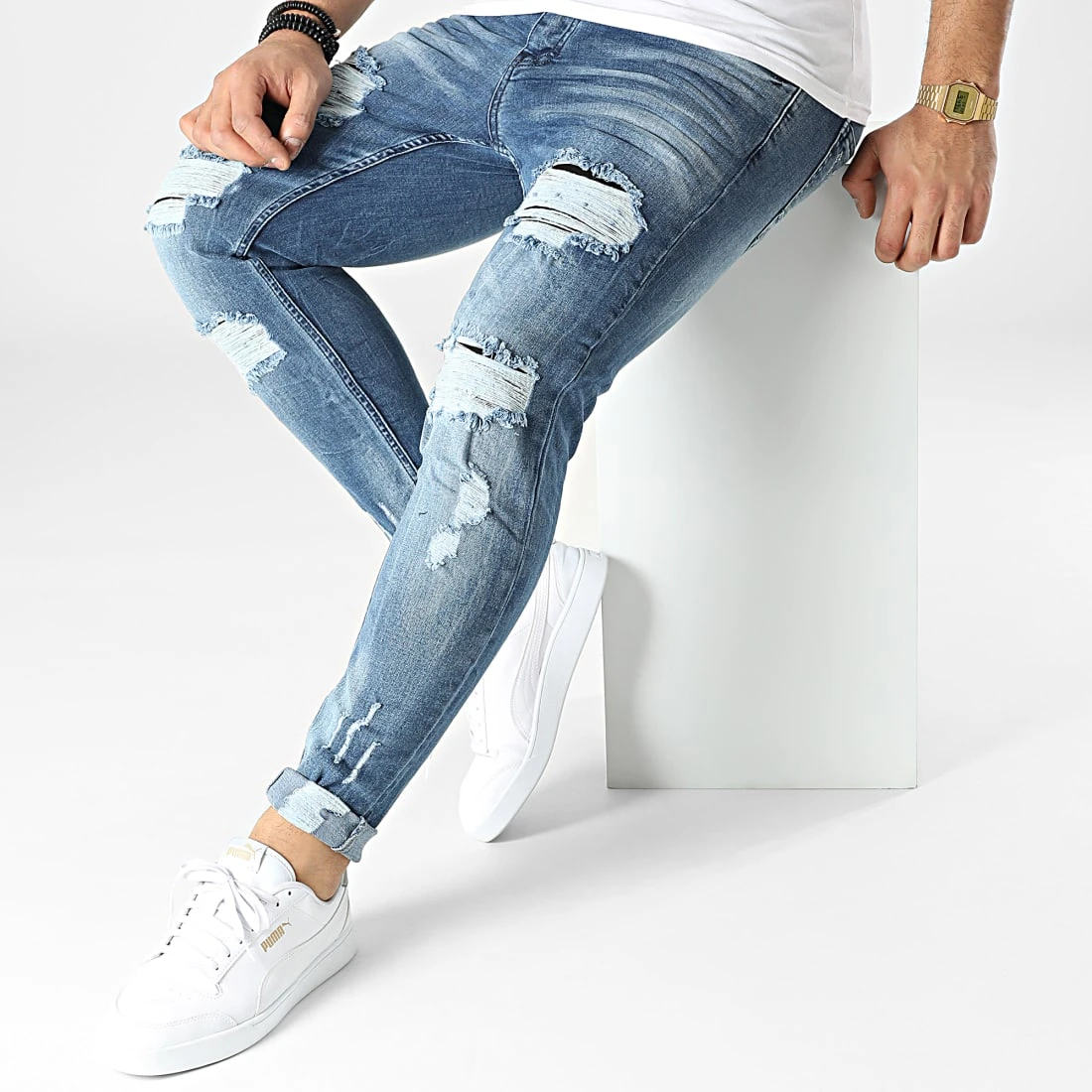 Meilleur prix ⭐ Jean Skinny 3658 Bleu Denim de Classic Series 💯 5 Meilleur prix ⭐ Jean Skinny 3658 Bleu Denim de Classic Series 💯 – Image 3