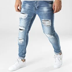 Grosses soldes 🧨 Jean Skinny 3648 Bleu Denim de Classic Series ⌛