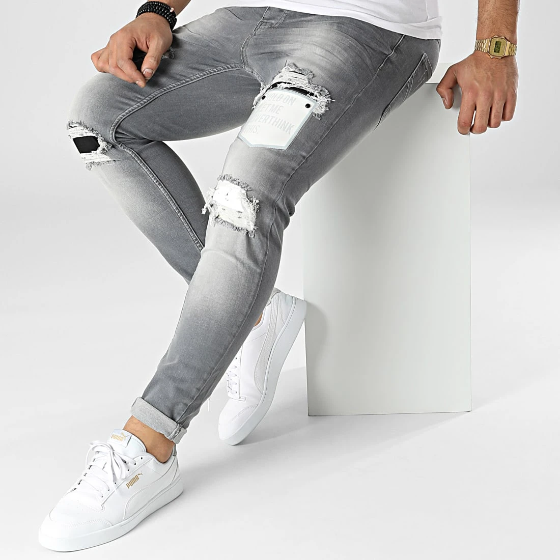 Budget ⭐ Jean Skinny 3535 Gris de Classic Series ✨ 5 Budget ⭐ Jean Skinny 3535 Gris de Classic Series ✨ – Image 3