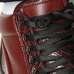 Promo 🥰 Baskets SHRT 101B Croco Bordeaux de Classic Series ⭐ -Classic Series Soldes classic series 298482 SRHT 101B CROCO BURGUNDY 05 20220125T162419 03