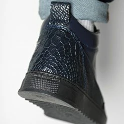 Meilleure affaire ✔️ Baskets SHRT 101B Croco Bleu Marine de Classic Series ✔️ -Classic Series Soldes classic series 298484 SRHT 101B CROCO NAVY 20220125T161834 04