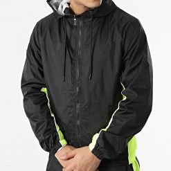 Vente flash 🎉 Ensemble De Survetement KS-01037 Noir Jaune Fluo de Classic Series ✨ -Classic Series Soldes classic series 299769 KS 01037 BLACK FLU 20220128T152635 03