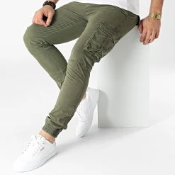 Budget 🌟 Jogger Pant JW-5342 Vert Kaki de Classic Series 💯 -Classic Series Soldes classic series 299806 JW 5342 2 20220126T143321 03