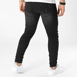 Budget 🌟 Jean Slim E7668 Noir de Classic Series ✨ -Classic Series Soldes classic series 299818 E7668 B BLACK 20220126T142944 04