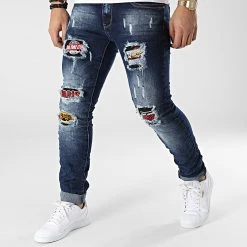 Offres 🔥 Jean Skinny E7677 Bleu Denim de Classic Series 😀