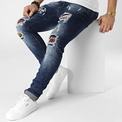 Offres 🔥 Jean Skinny E7677 Bleu Denim de Classic Series 😀 -Classic Series Soldes classic series 299860 E7677 BLUE 20220131T140552 03