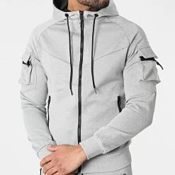 Promo 👏 Ensemble Jogging T-867 Gris Chiné de Classic Series 👍 -Classic Series Soldes classic series 299918 T 867 GREY 20220127T155302 03
