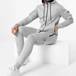 Top 10 ⭐ Ensemble Jogging T-866 Gris Chiné de Classic Series 🎉